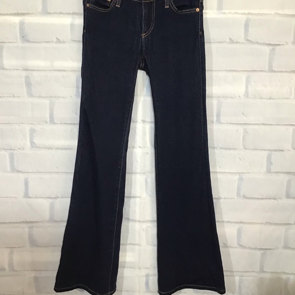 Adriano Goldschmeid The Belle Flare Jeans Low Rise Dark Wash Jeans Sz. 25 - Picture 5 of 9
